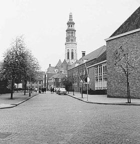 Rechts De Schakel Bachtensteene 14 Middelburg, foto omstreeks 1965.jpg