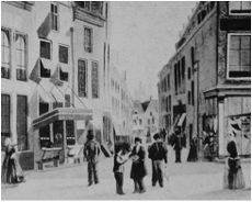 Inkijkje Gravenstraat omstreeks 1870.JPG
