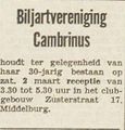30-jarig bestaan Biljart Cambrinus 1968.jpg