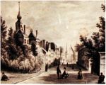 Gezicht op de Dampoort, Veerseweg Nederstraat Middelburg.JPG