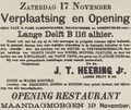 Opening restaurant Lange Delft B 116, mco-1900-11-17-004.jpg