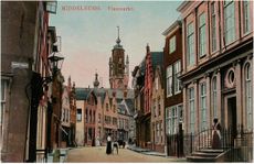 Links, op de hoek van de Kromme Weele, Jarmuiden, ca. 1905.JPG