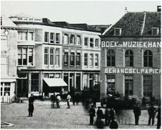 Lange Delft B 146 hoek Lange Burg, omstreeks 1870.JPG